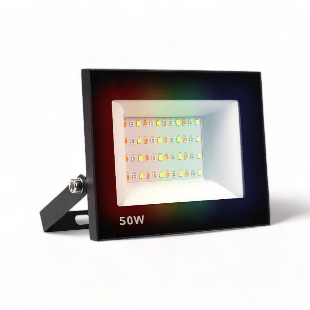 Refletor LED SMD 50W RGB Com Controle - Imagem 2