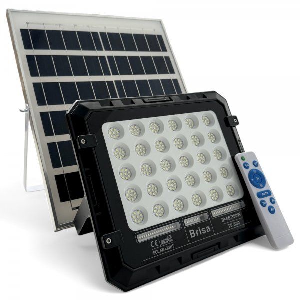 Refletor LED Solar com Controle 300w Auto Recarregável 6500k IP67 - Imagem 3