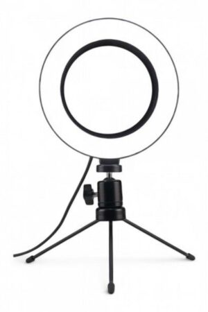 Ring Light LED de Mesa com Tripé 6 Polegadas 16cm