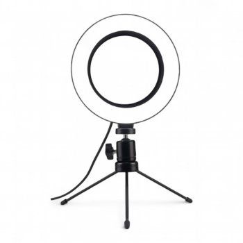 Ring Light LED de Mesa com Tripé 6 Polegadas 16cm - Imagem 2
