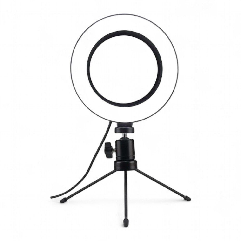 Ring Light LED de Mesa com Tripé 6 Polegadas 16cm - Imagem 3