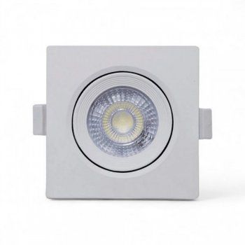 Spot LED Embutir 3W Direcionável Quadrado Branco Neutro 4000K Bivolt - Imagem 2