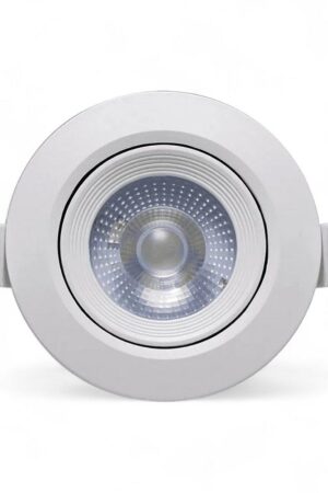 Spot Led Embutir 3w Direcionável Redondo 3000k Branco Quente Bivolt