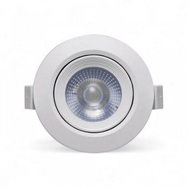 Spot Led Embutir 3w Direcionável Redondo 4000k Branco Neutro Bivolt