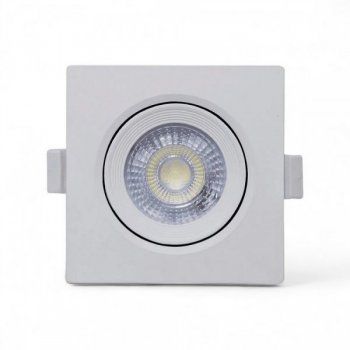 Spot LED Embutir 5W Direcionável Quadrado Branco Neutro 4000K Bivolt - Imagem 3