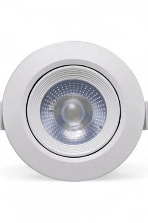 Spot Led Embutir 5w Direcionável Redondo 4000k Branco Neutro Bivolt