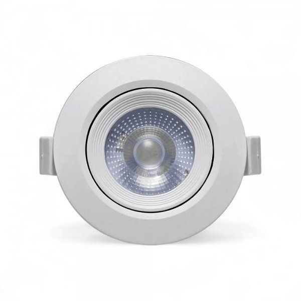 Spot Led Embutir 5w Direcionável Redondo 4000k Branco Neutro Bivolt
