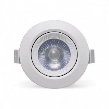 Spot Led Embutir 5w Direcionável Redondo 4000k Branco Neutro Bivolt - Imagem 3